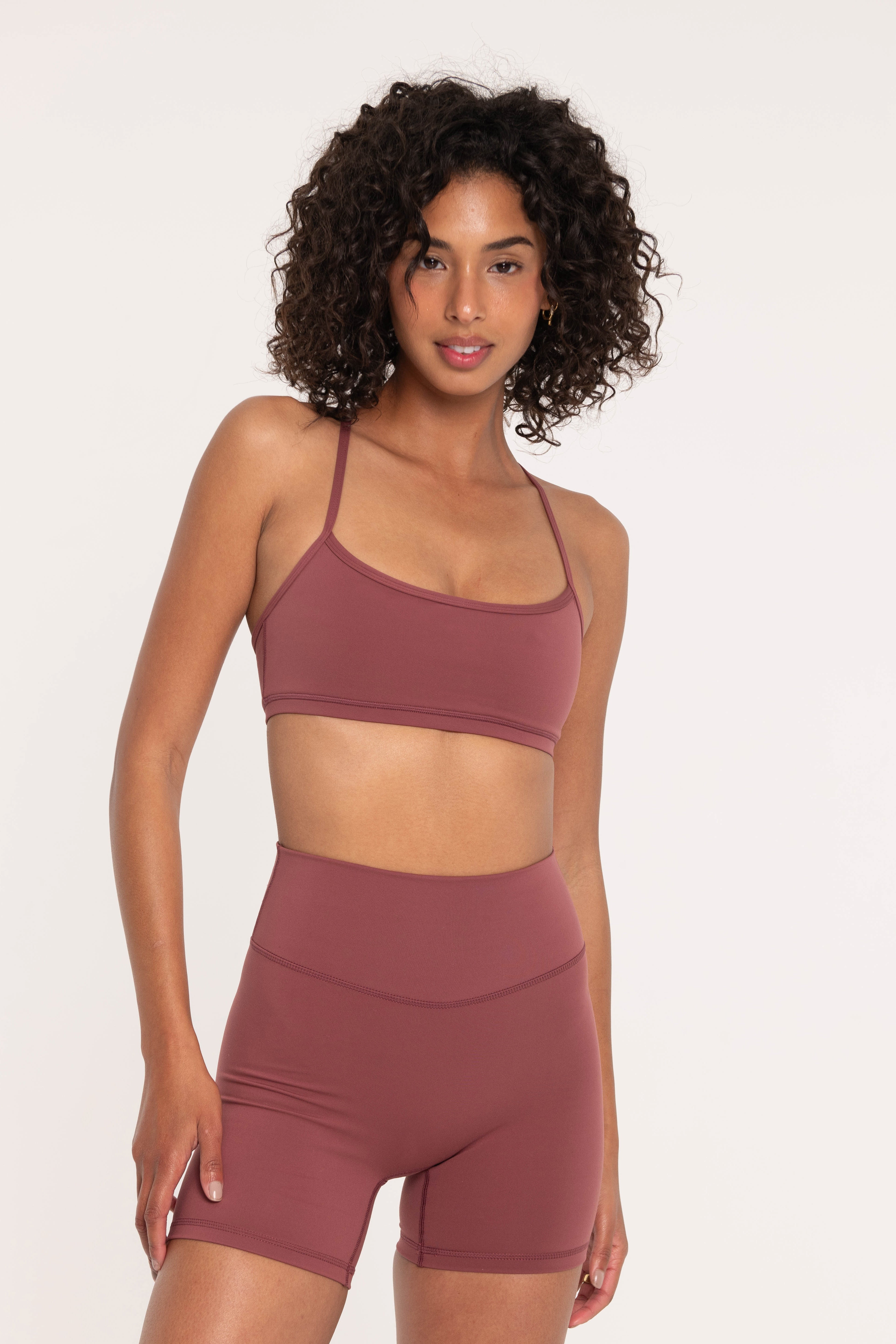 Brick Red Y-Back Sports Bra