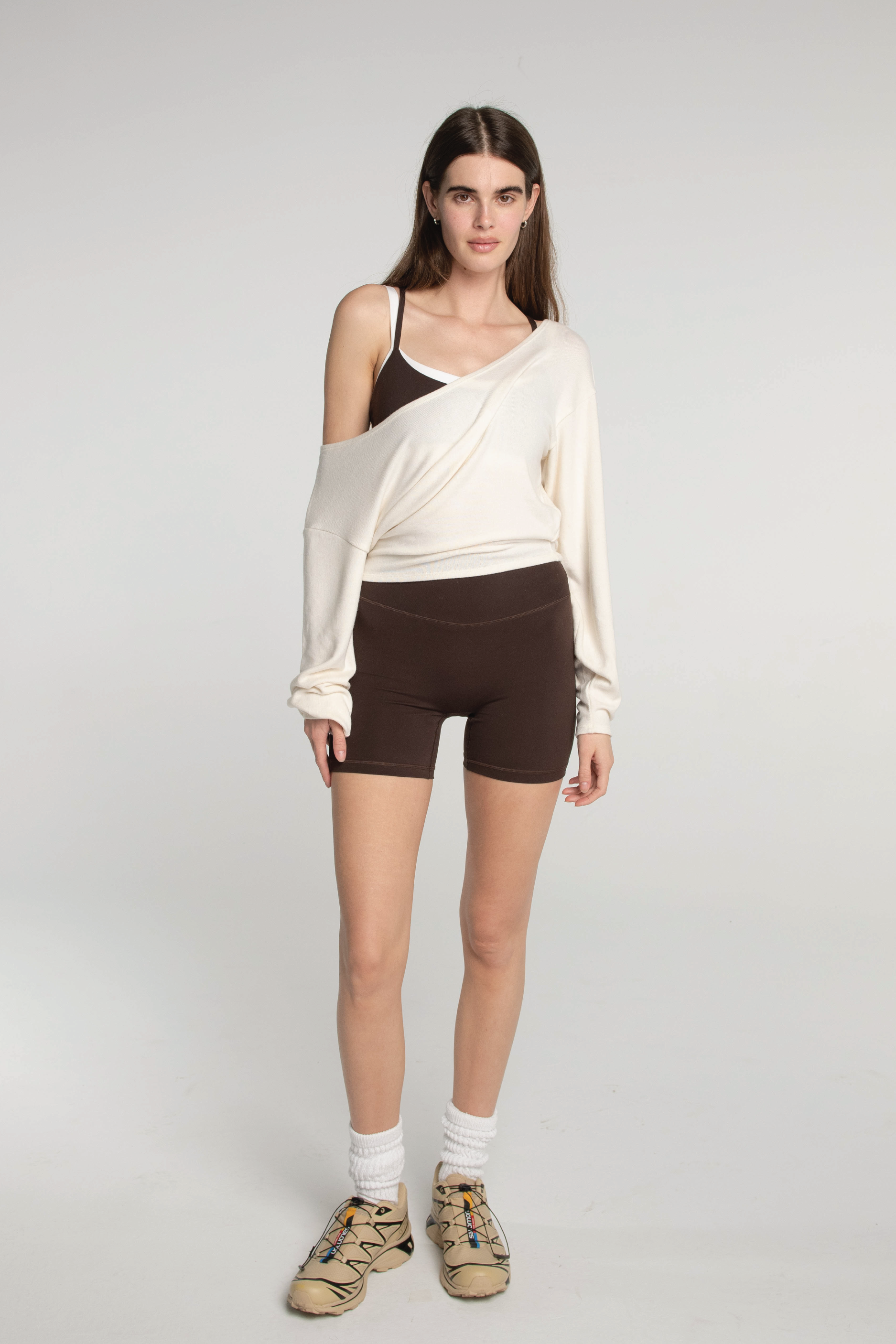 Cloud Off-Shoulder Knit Sweater for Women