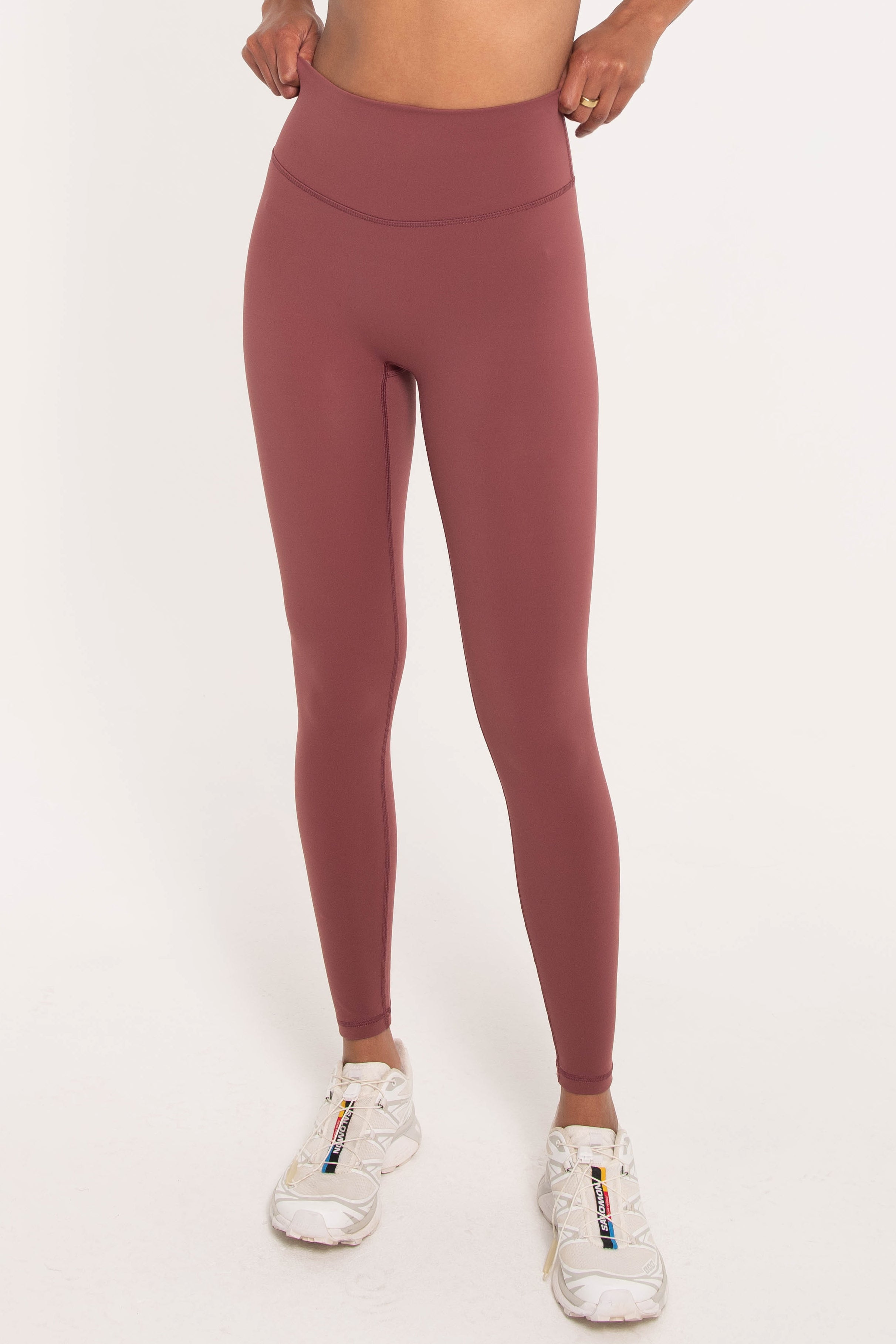 Brick Red Core Leggings for Workouts