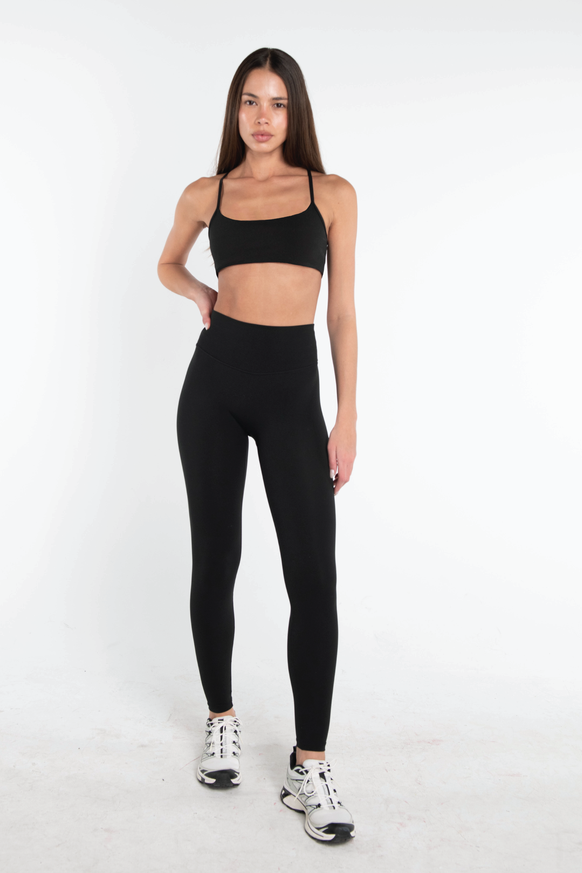 Black Criss Cross Support Bra