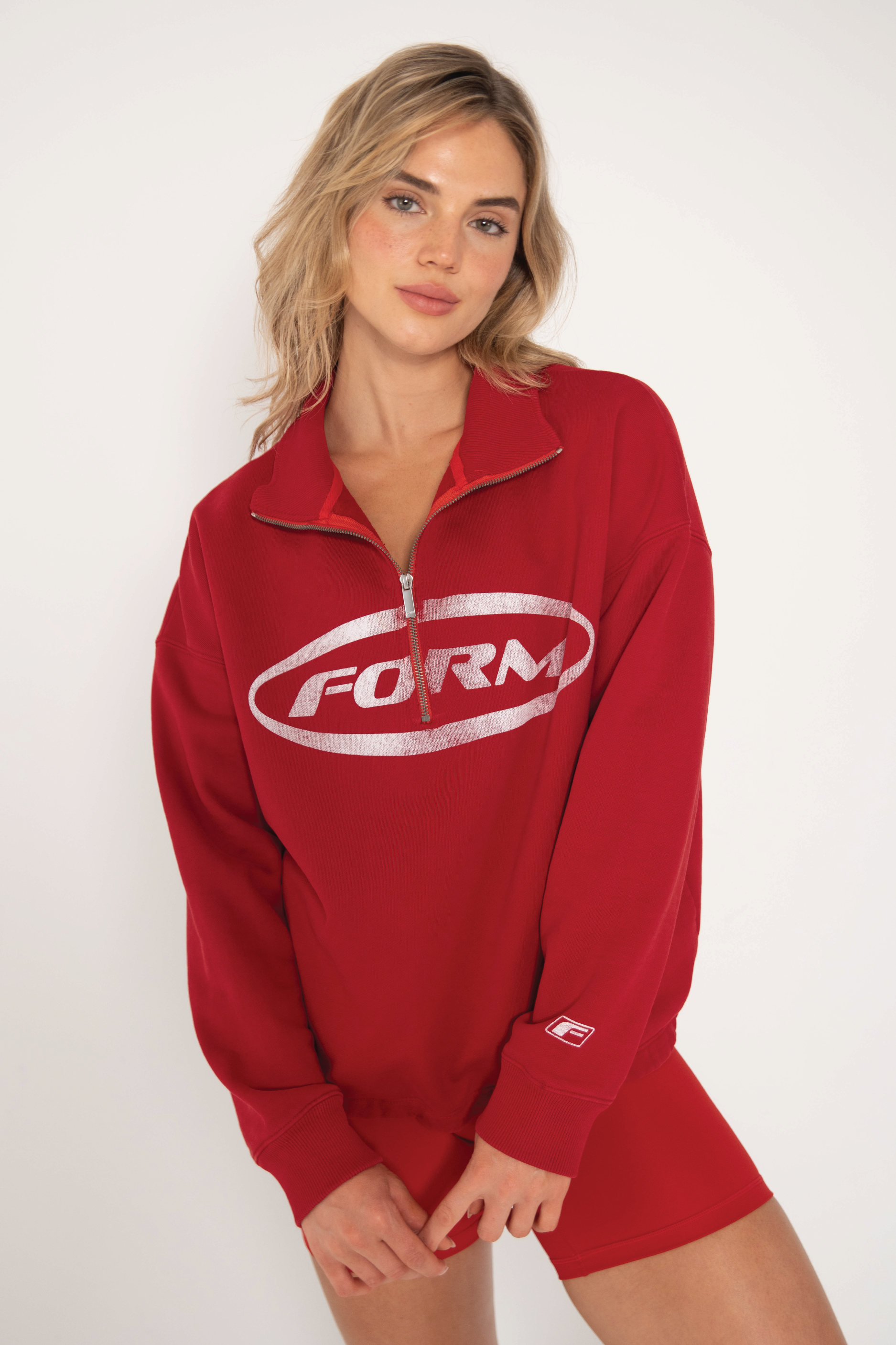 Cherry Quarter Zip Pullover for Men & Women